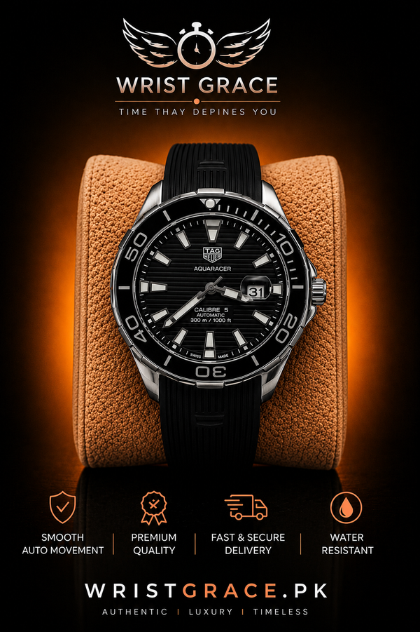Tag Aqua racer | Smooth Auto Movment |  Silicone Strap Watch |  for Men Limited Edition